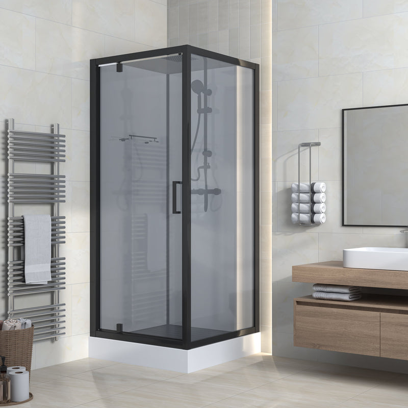 Nukumo Dagg Complete Douchecabine Met Draaideur - Omkeerbaar - 90x225x90 Cm