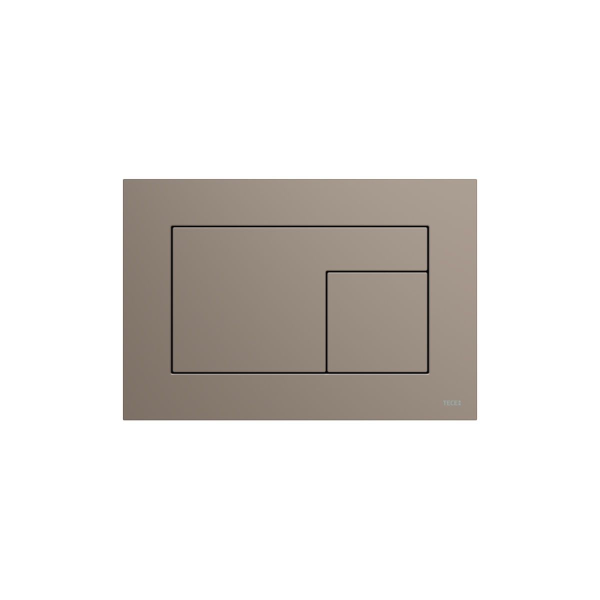 Tecevelvet Wc-bedieningsplaat Voor Duospoeltechniek, Beige