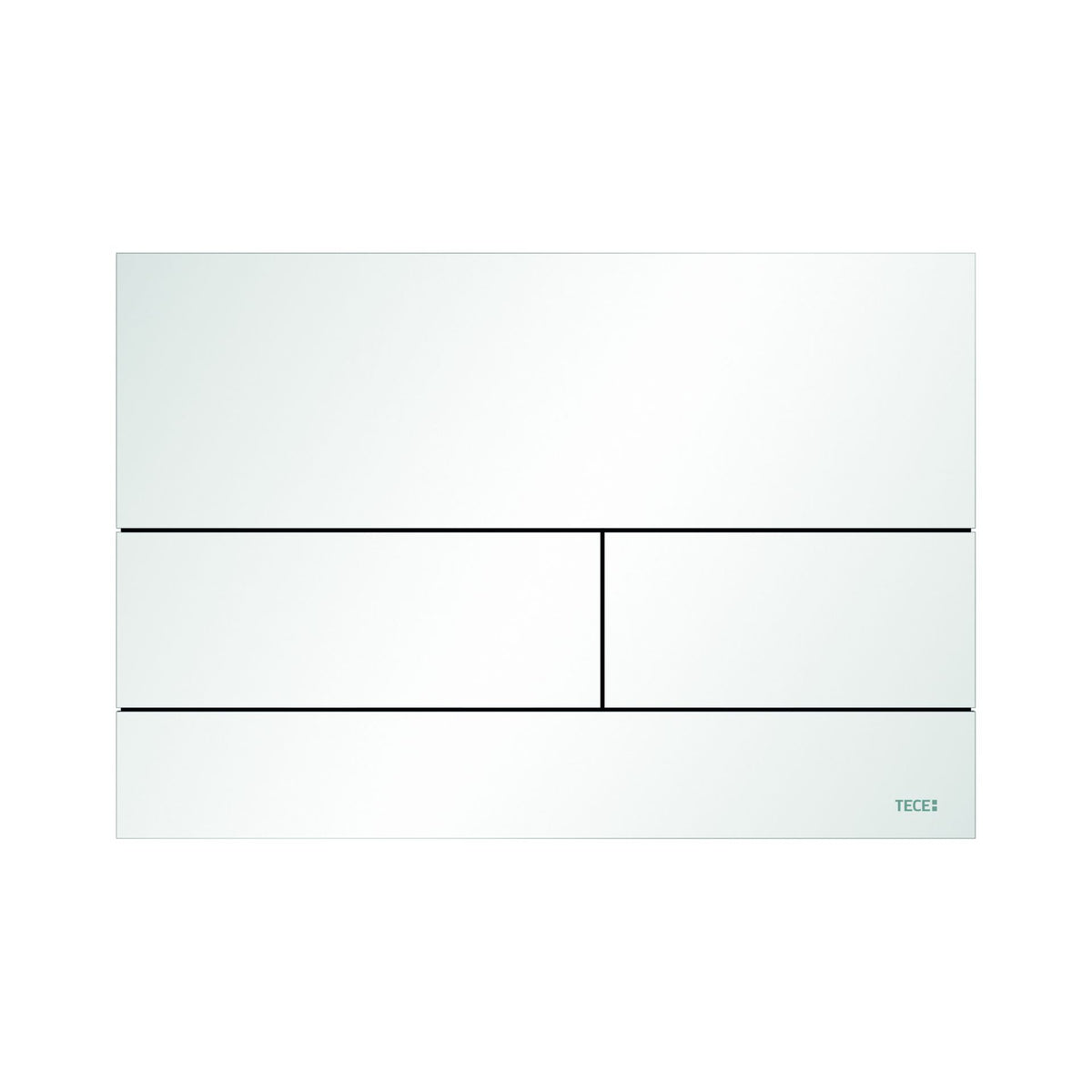 TECESQUARE II METAAL WC-BEDIENINGSPLAAT VOOR DUOSPOELTECHNIEK - MAT WIT
