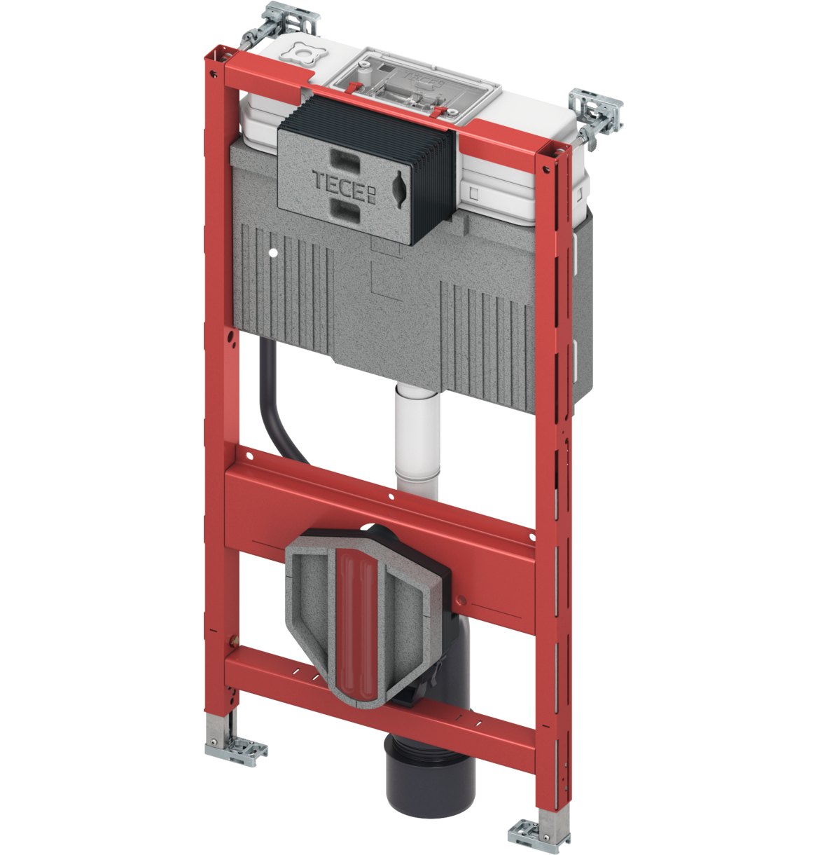Teceprofil Wc-inbouwframe Met Uni-spoelkast, Bouwhoogte 980 Mm
