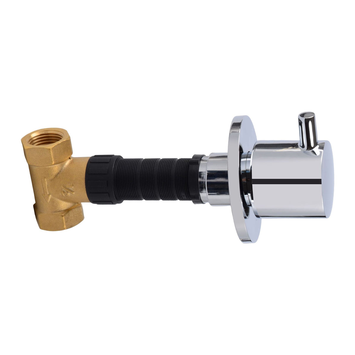 ALONI CROSS INBOUW HOEKSTOPKRAAN 1/2X1/2 - CHROOM