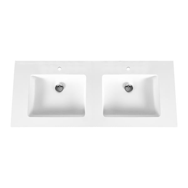 Aloni Solid Surface Dubbele Wastafel (120cm)