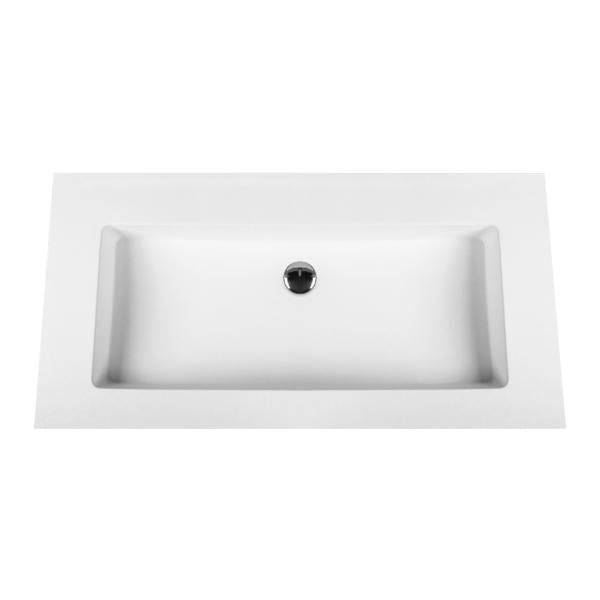 Aloni Solid Surface Wastafel Zonder Kraangat (60cm)
