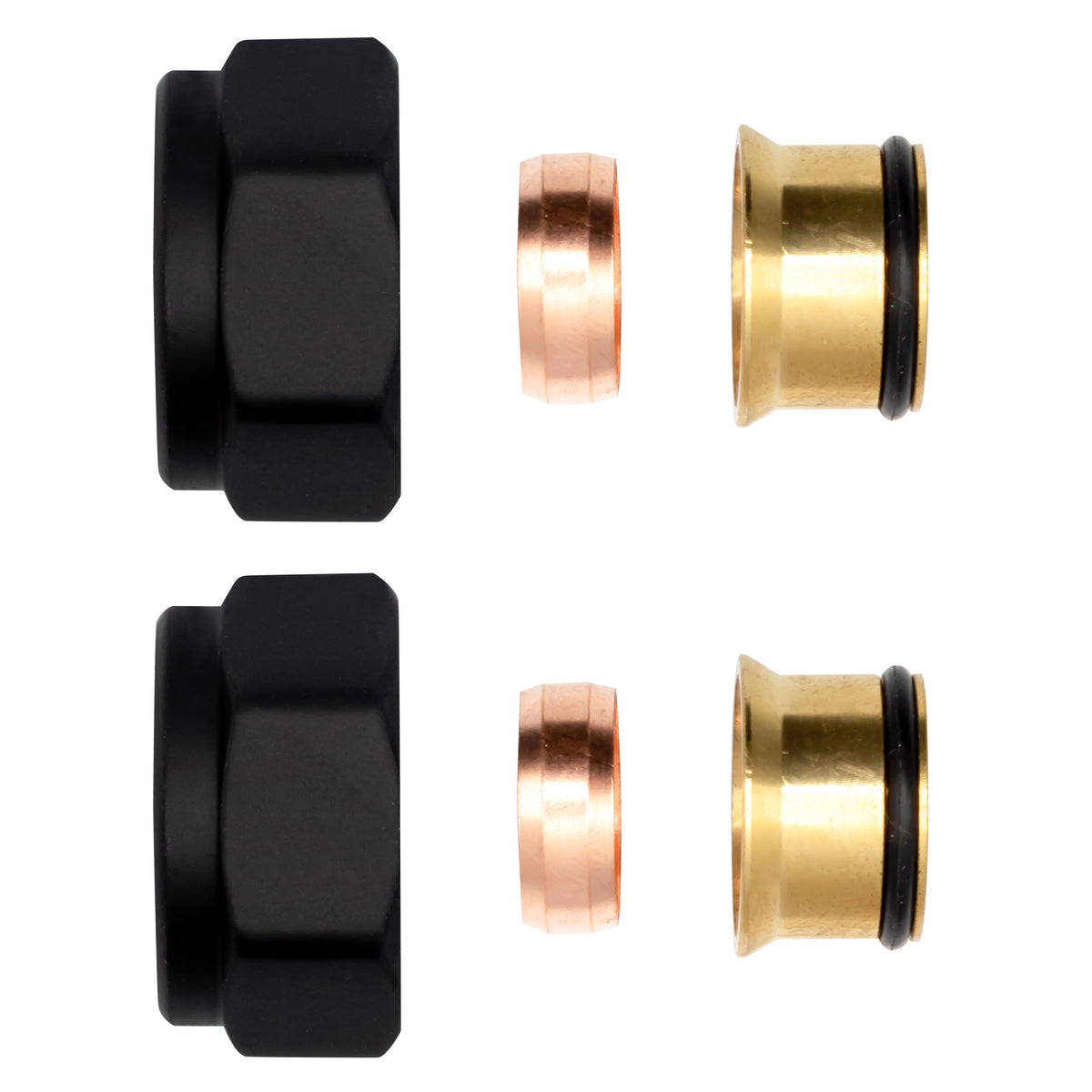 Klemkoppelingen Zwart Ekx15 2sts