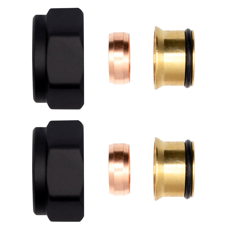 Klemkoppelingen Zwart Ekx15 2sts