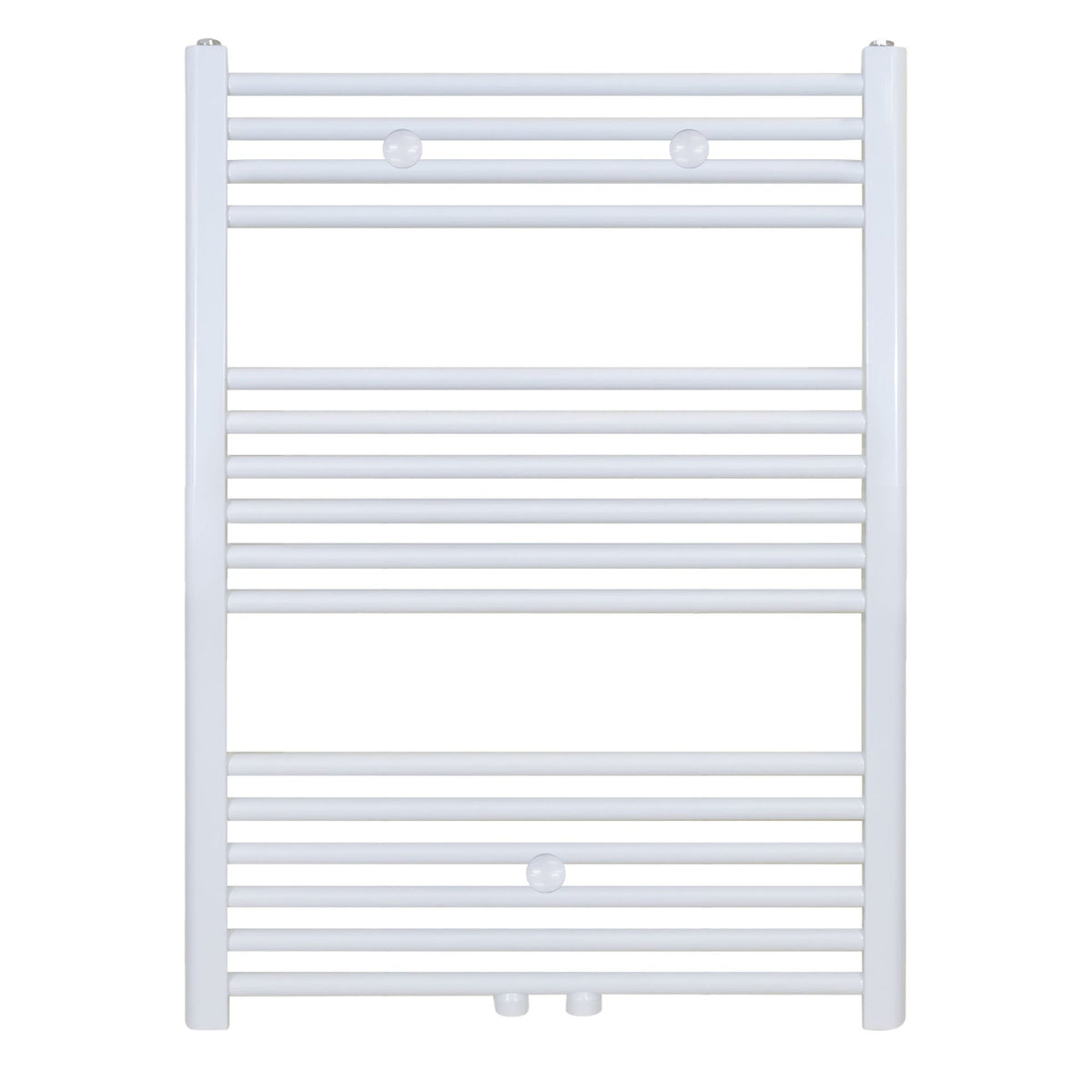 BELRAD HANDDOEKDROGER - LINKS-RECHTS/MIDDENAANSLUITING - 496 WATT - 1000X600CM - GLANZEND WIT