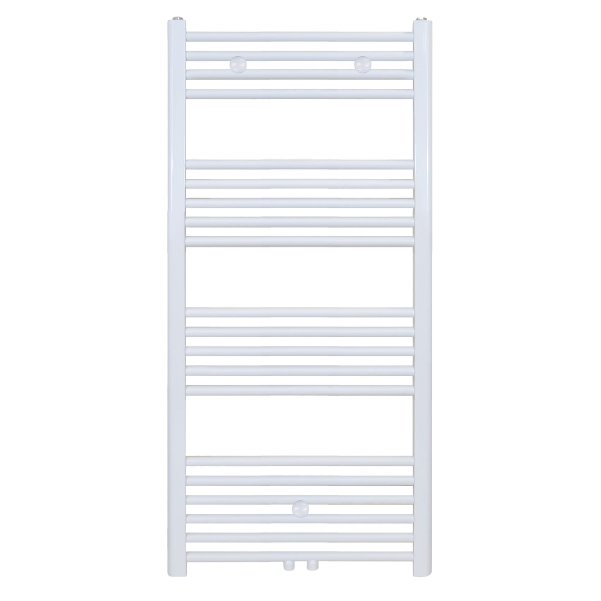 Belrad Handdoekdroger - Links-rechts/middenaansluiting - 458 Watt - 1200x400cm - Glanzend Wit