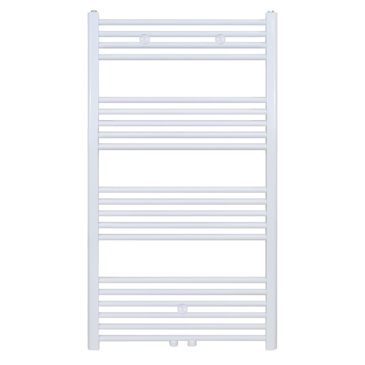BELRAD HANDDOEKDROGER - LINKS-RECHTS/MIDDENAANSLUITING - 616 WATT - 1200X600CM - GLANZEND WIT
