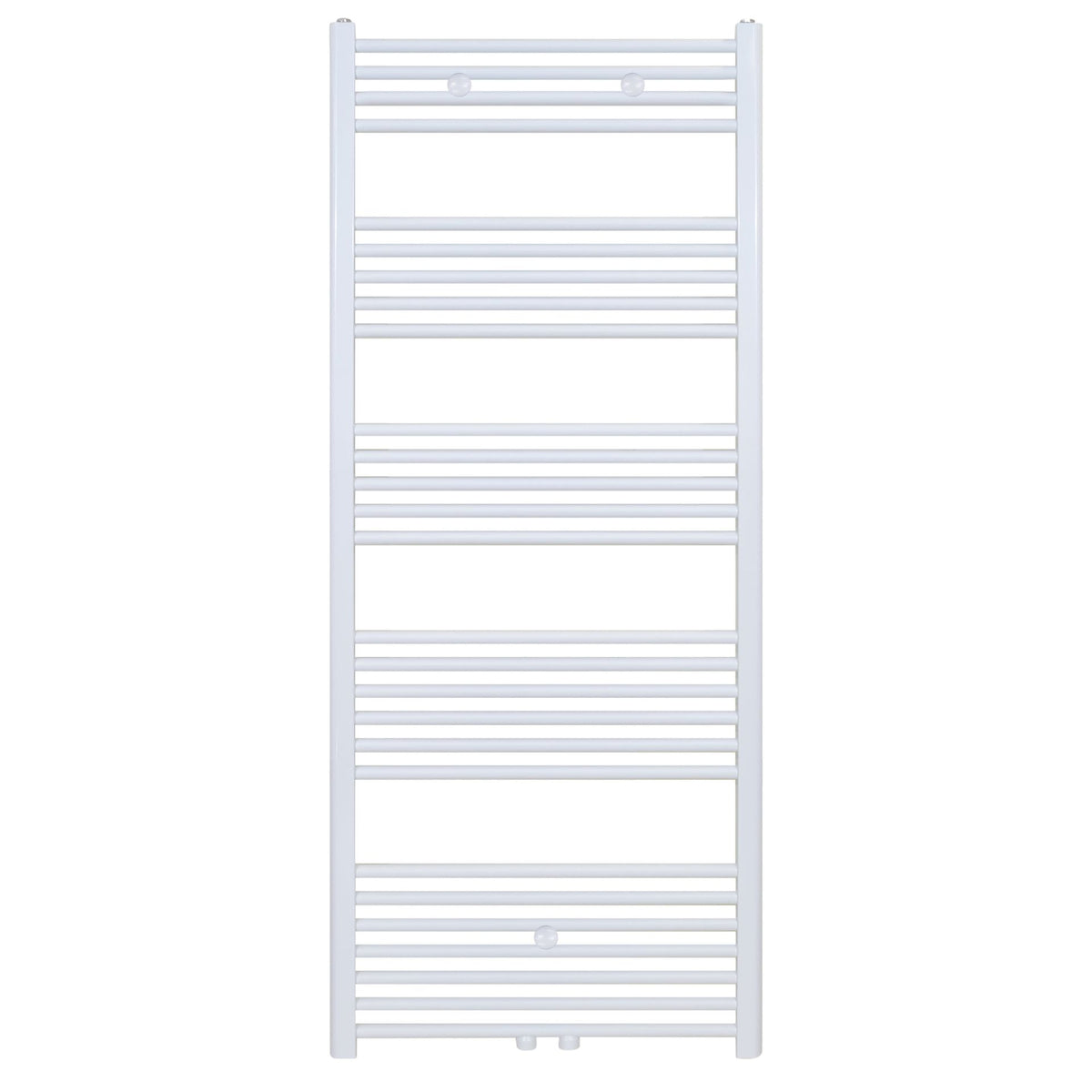 BELRAD HANDDOEKDROGER - LINKS-RECHTS/MIDDENAANSLUITING - 712 WATT - 1600X600CM - GLANZEND WIT