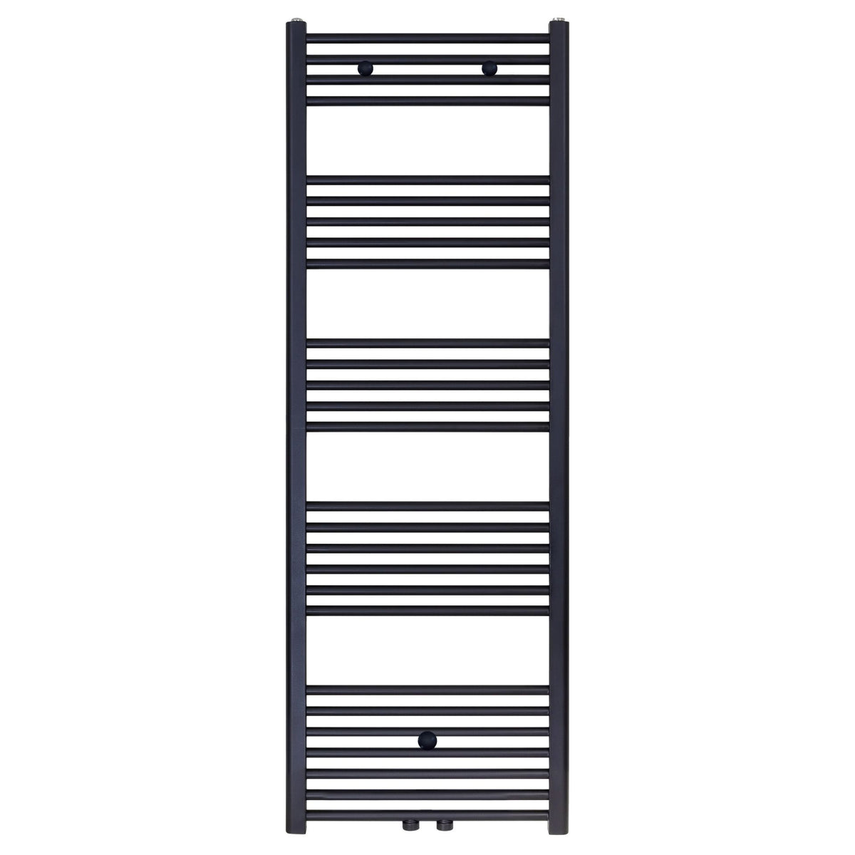 BELRAD HANDDOEKDROGER - LINKS-RECHTS/MIDDENAANSLUITING - 828 WATT - 1600X600CM - MAT ZWART