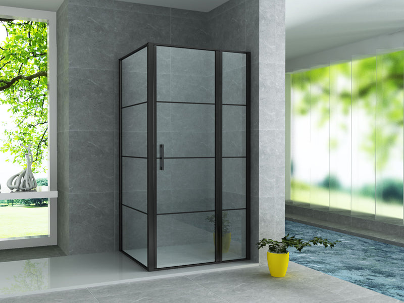 Sorei Yama Douchecabine - Draaideur, Vast Wandje En Zijwand - 800 X 1200 X 2000mm