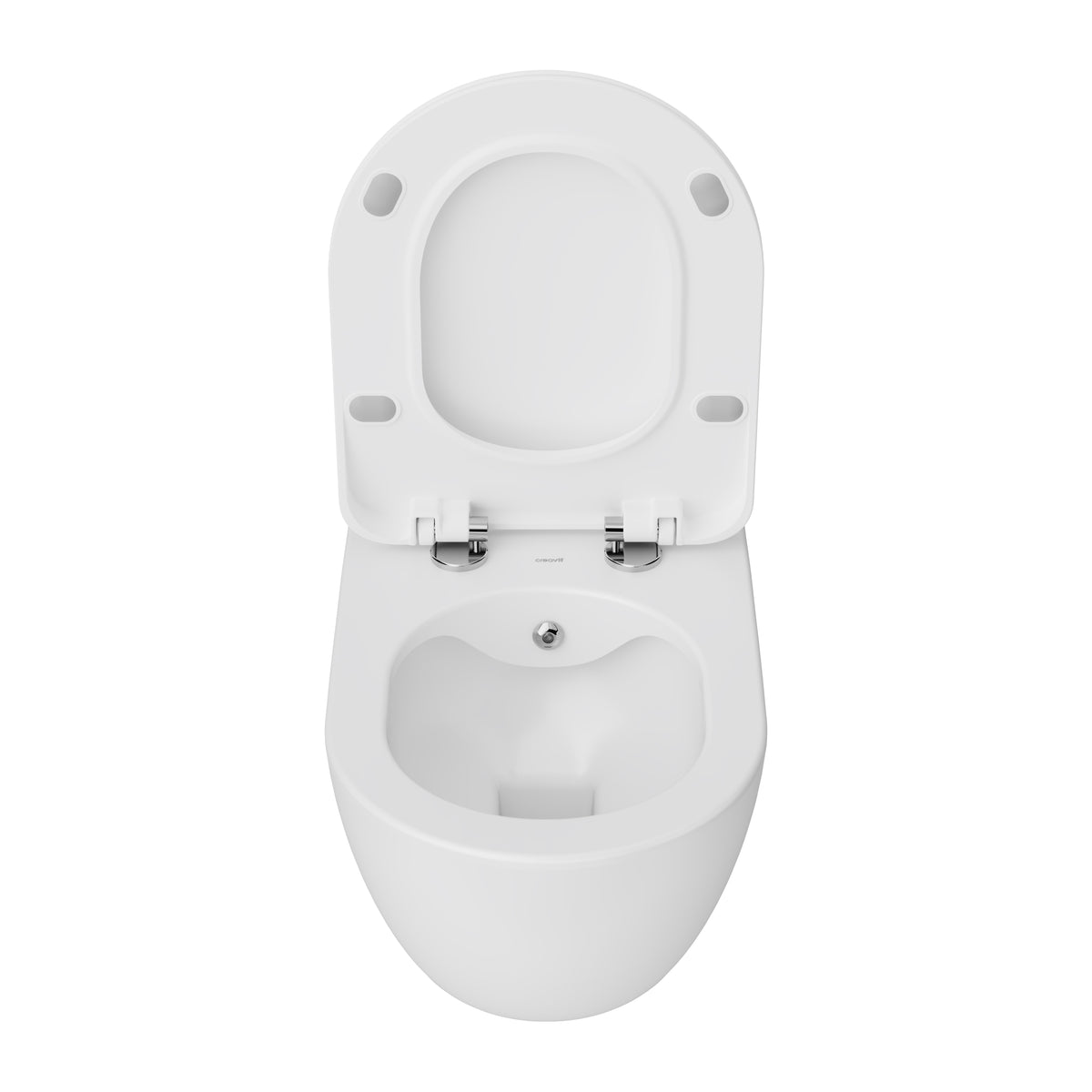 Creavit Free Hangtoilet Met Bidet - Randloos - Zonder Zitting - Glanzend Wit