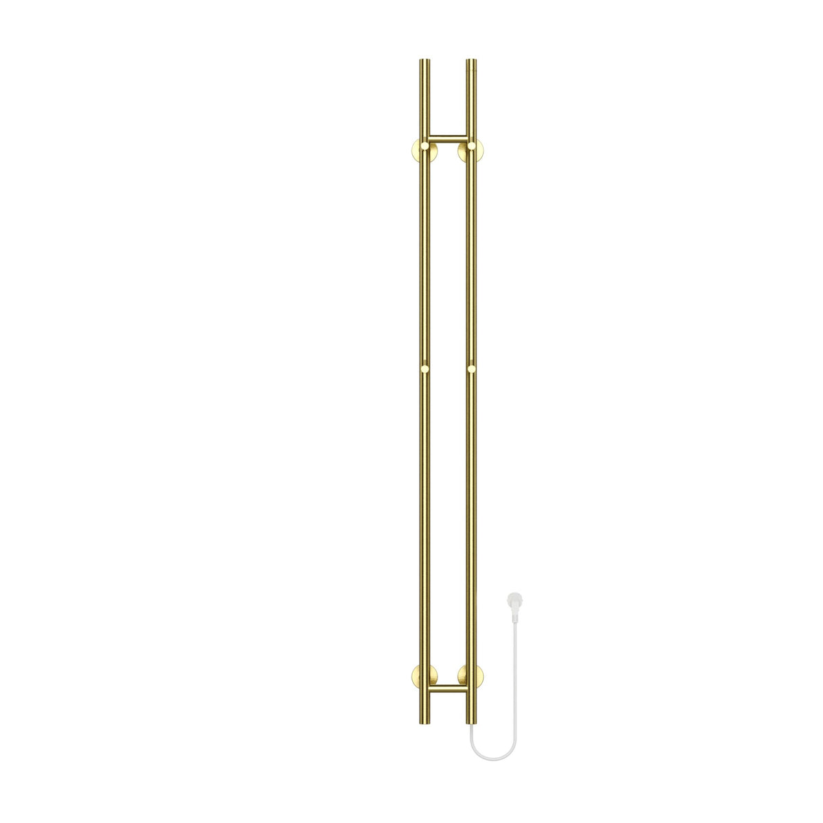 BELRAD ELEKTRISCHE STAAFHANDDOEKDROGER - DUBBEL - MET DIGITALE, PROGRAMEERBARE THERMOSTAAT - 120W - Ø2,5CM - 150X16,8X12,7 CM - GEBORSTELD GOUD