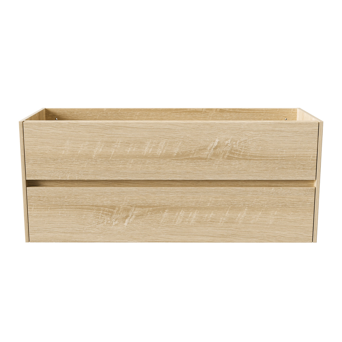 Aloni Hayat Wastafelonderkast - 2 Lades - Softclose - Greeploos - 119,5x50x45 Cm - Eik