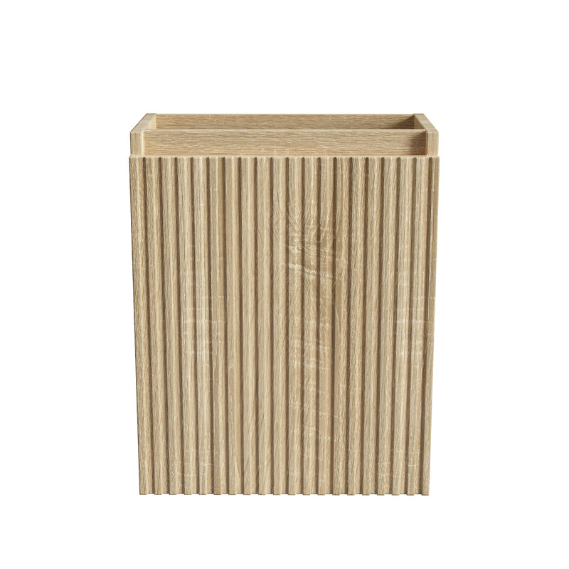 Sorei Nara Toiletmeubelonderkast - 1 Deur - Omkeerbaar - Greeploos - Soft Close - 40x50x22,3 Cm - Licht Eiken