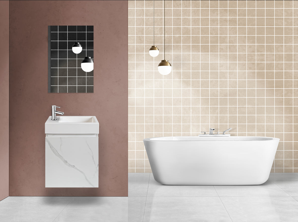 Aloni Mkado Toiletmeubelonderkast - 1 Deur - Rechts - Greeploos - Soft Close - 40x50x22,3 Cm