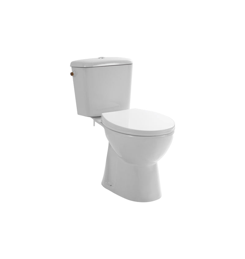 Sorei Hvita Pro Duoblok - Staand Toilet - Randloos - S-trap - Vloeruitlaat - Met Reservoir - Met Spoelmechanisme - Dubbele Spoelfunctie 4/6l - Met Zitting - ...