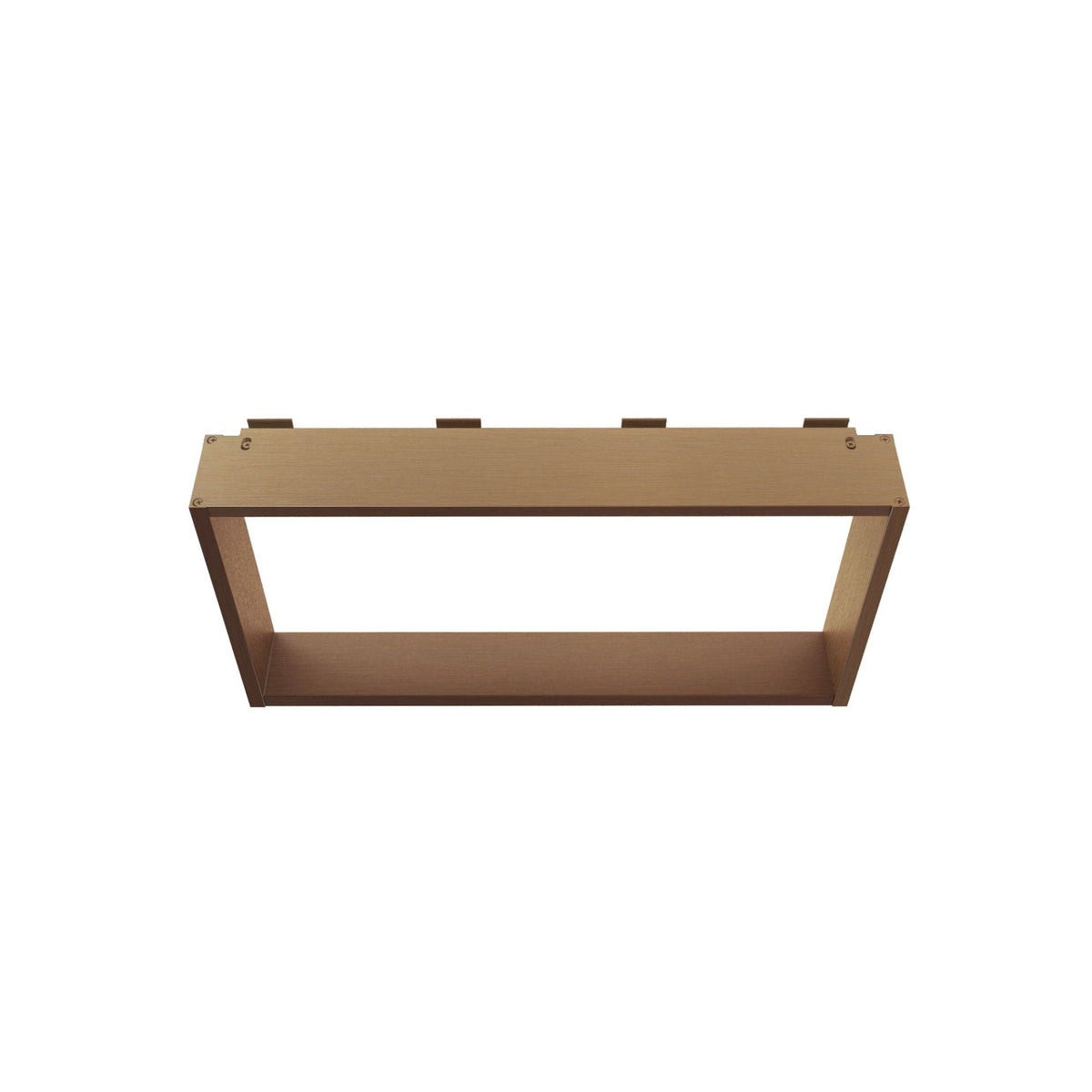 OPBOUWNIS VOOR DOUCHEWAND - 4 HANDDOEKHAKEN - ALUMINIUM - 60X30X8 CM - GEBORSTELD KOPER