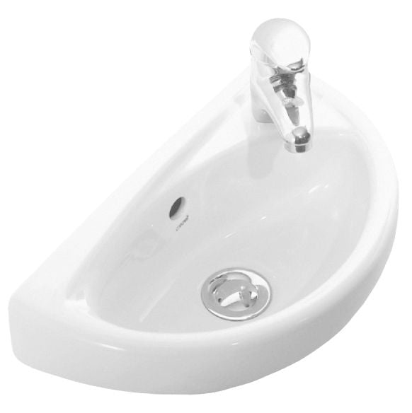 KERAMISCHE FONTEIN WIT MET KRAANGAT 39X23CM