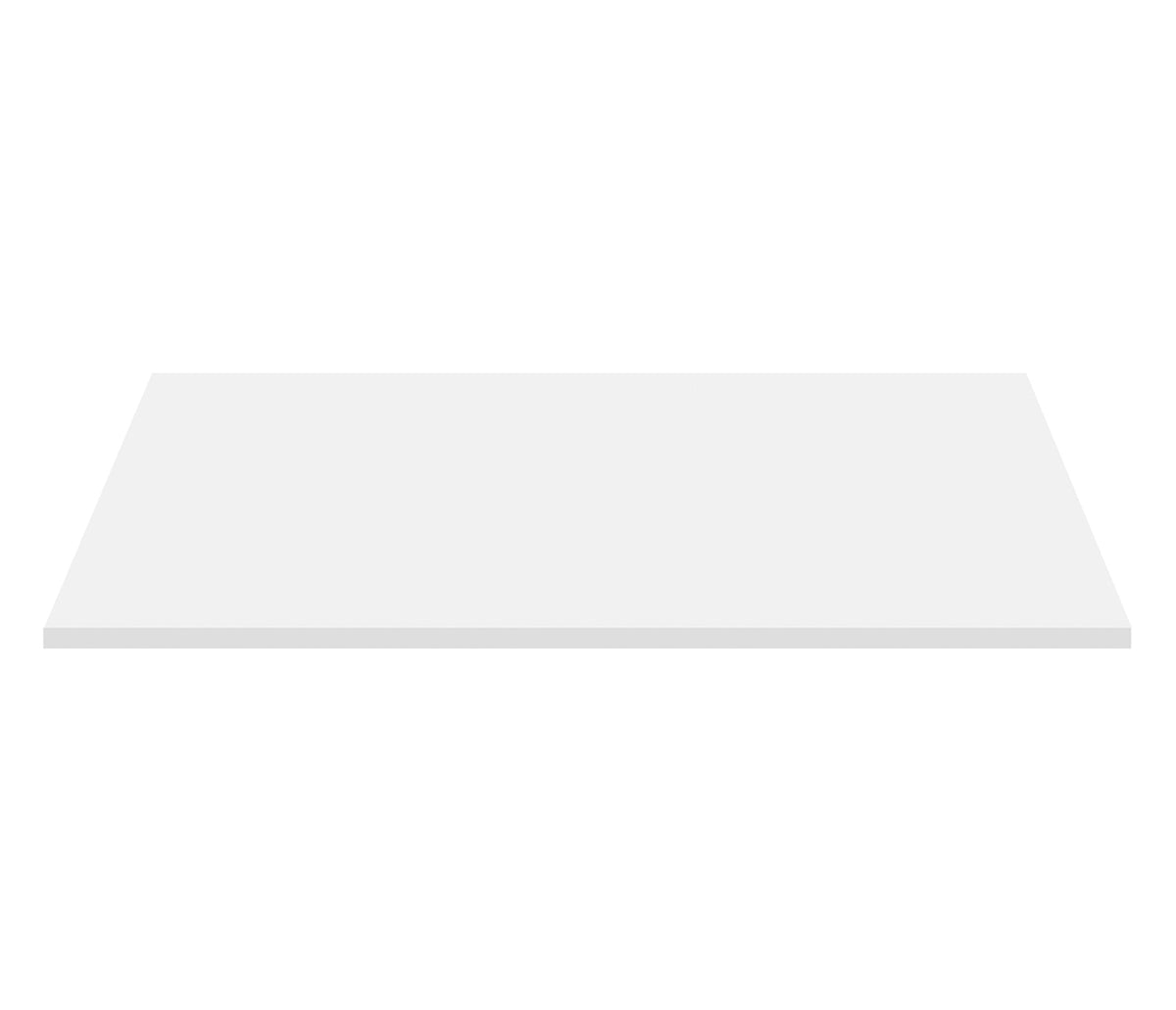 Aloni Wastafeltablet Mdf (152.4x45.5x2.6 Cm) - Mat Wit