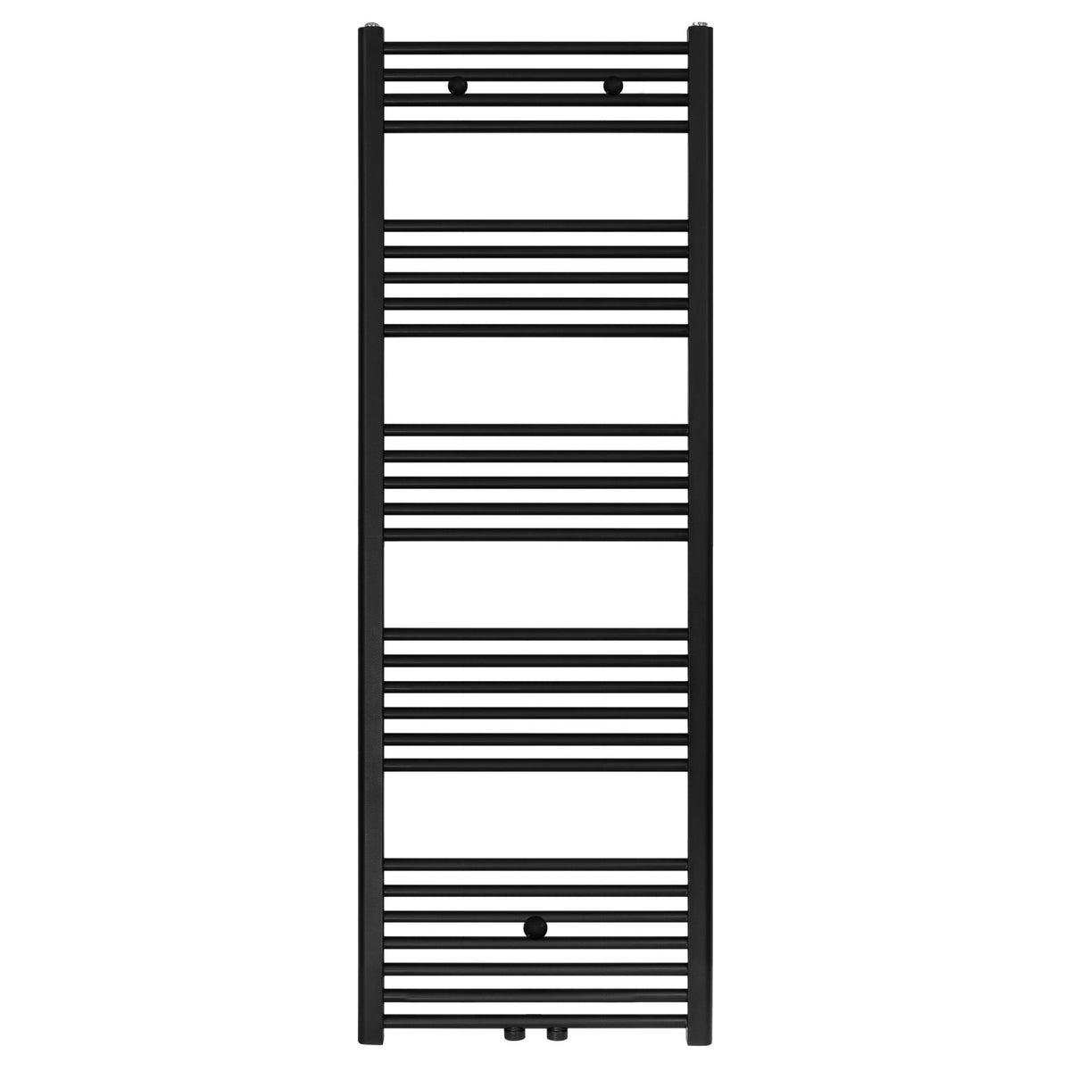 BELRAD HANDDOEKDROGER - LINKS-RECHTS/MIDDENAANSLUITING - 721 WATT - 1600X500CM - MAT ZWART