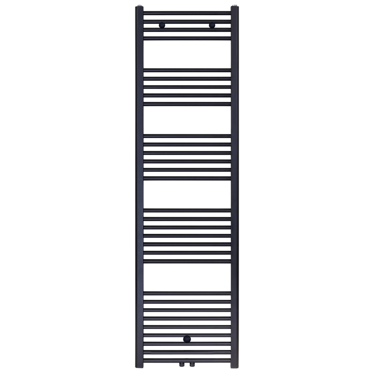 BELRAD HANDDOEKDROGER - LINKS-RECHTS/MIDDENAANSLUITING - 699 WATT - 1800X400CM - MAT ZWART