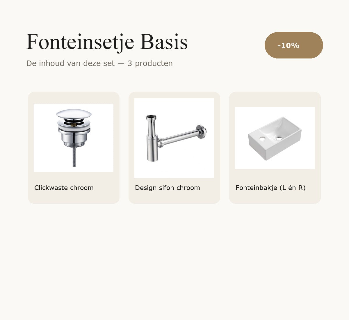 Fonteinsetje Basis