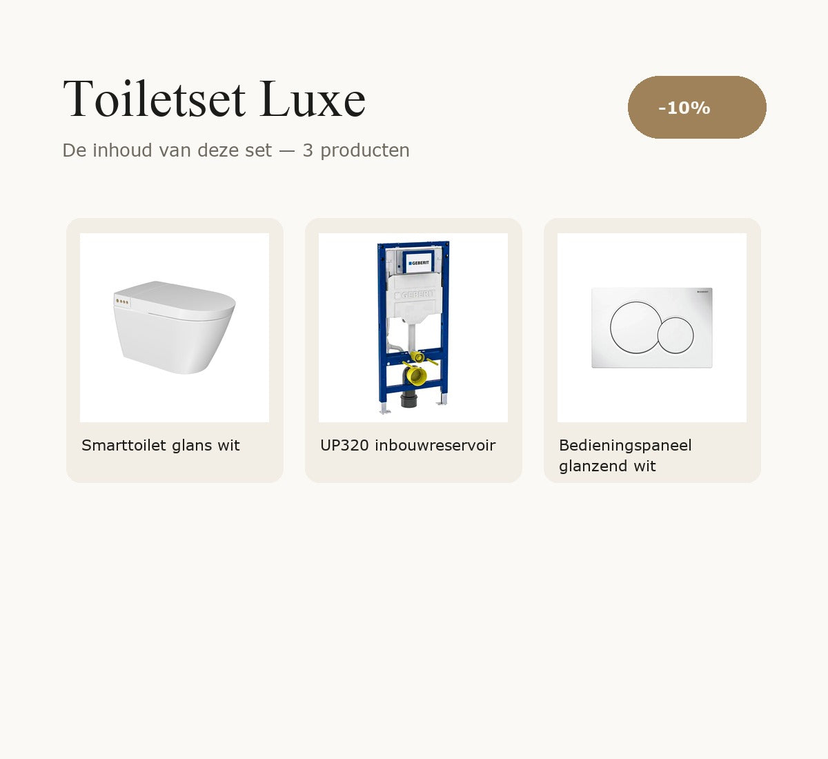 Toiletset Luxe