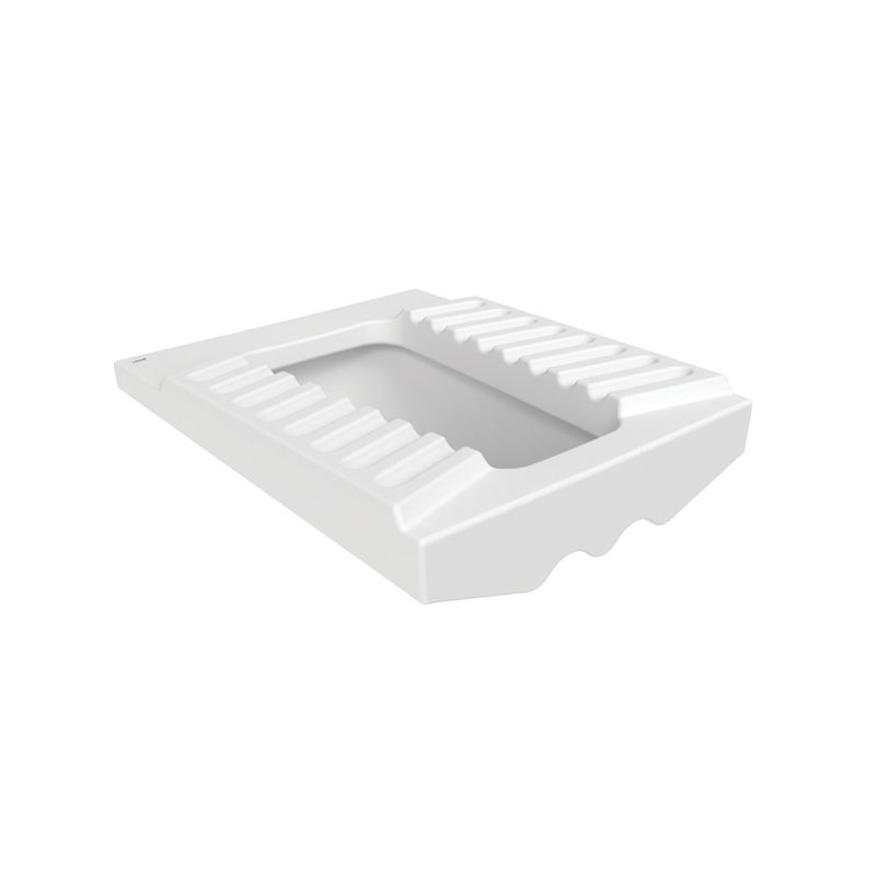 Kiyora Sno Hurk Wc - Grond Wc - Gesloten Rand - 48,5x20x58,5 Cm - Glanzend Wit