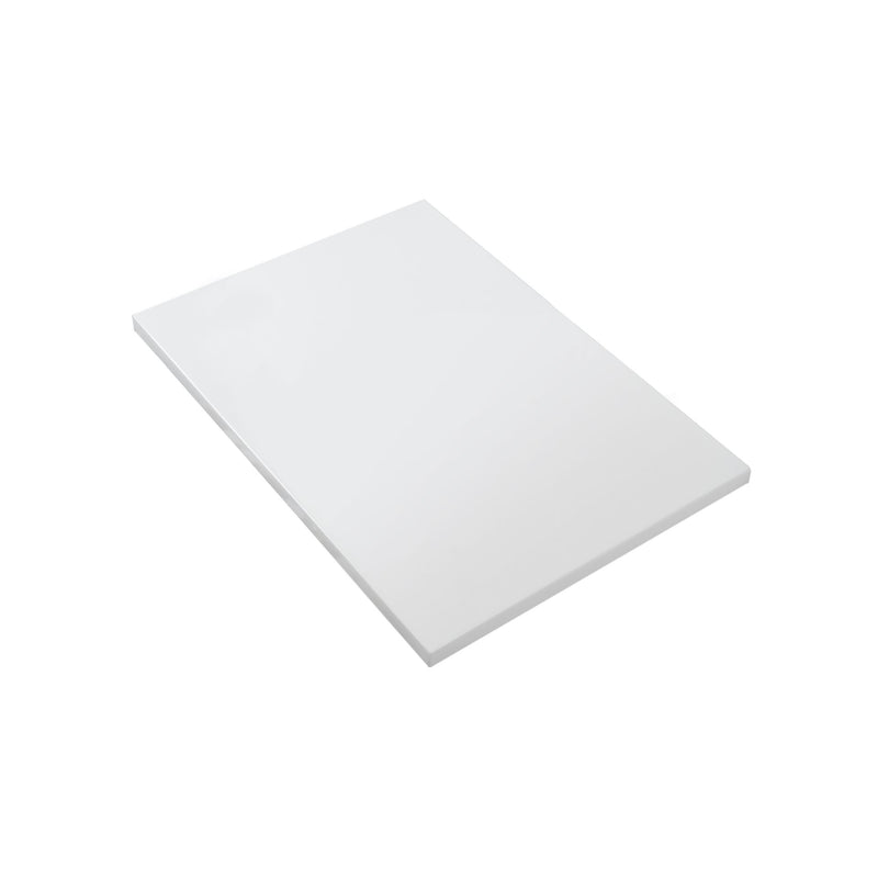 Nukumo Take Tablet Voor Wastafelonderkast - Zonder Kraan- En Afvoergat - Kunstmarmer - 80x1,2x52,5 Cm - Mat Wit