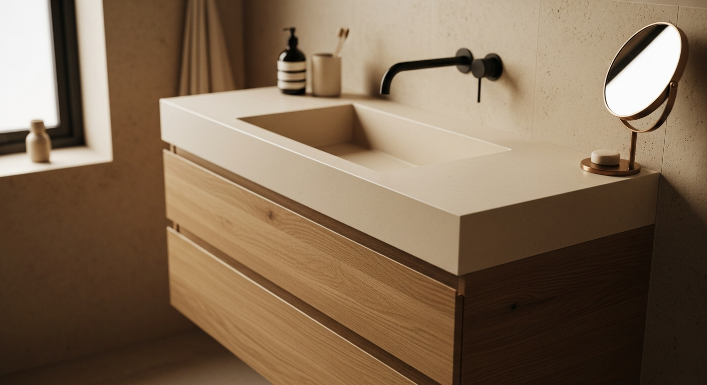 Solid Surface Wastafel