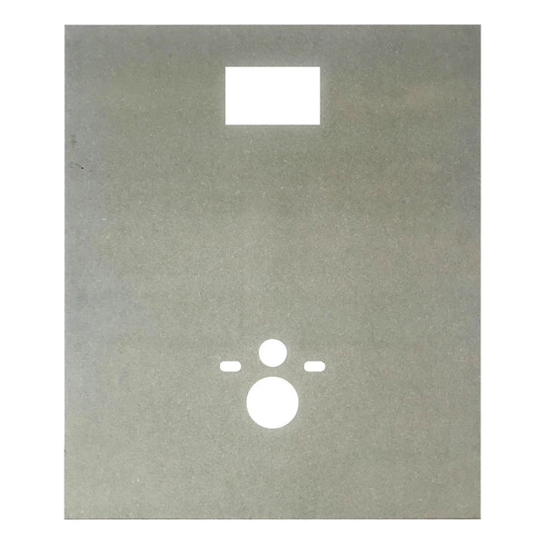 Waterwerende Plaat Voor Hangtoilet - Mdf - Voorgeboord - Geschikt Voor Geberit Inbouwreservoirs - 120x100cx1,5 Cm