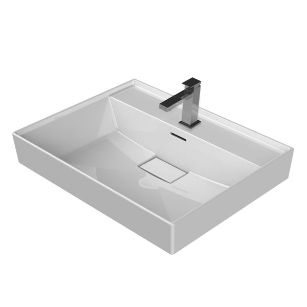 ALONI KERAMISCHE WASTAFEL (60X48X10CM) - WIT