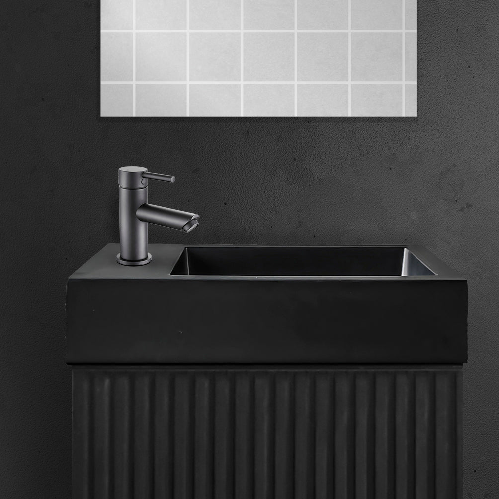 Aloni Fontein - Zonder Overloop - Kraangat Links Of Rechts - Kunstmarmer - 40x10,5x22,5cm