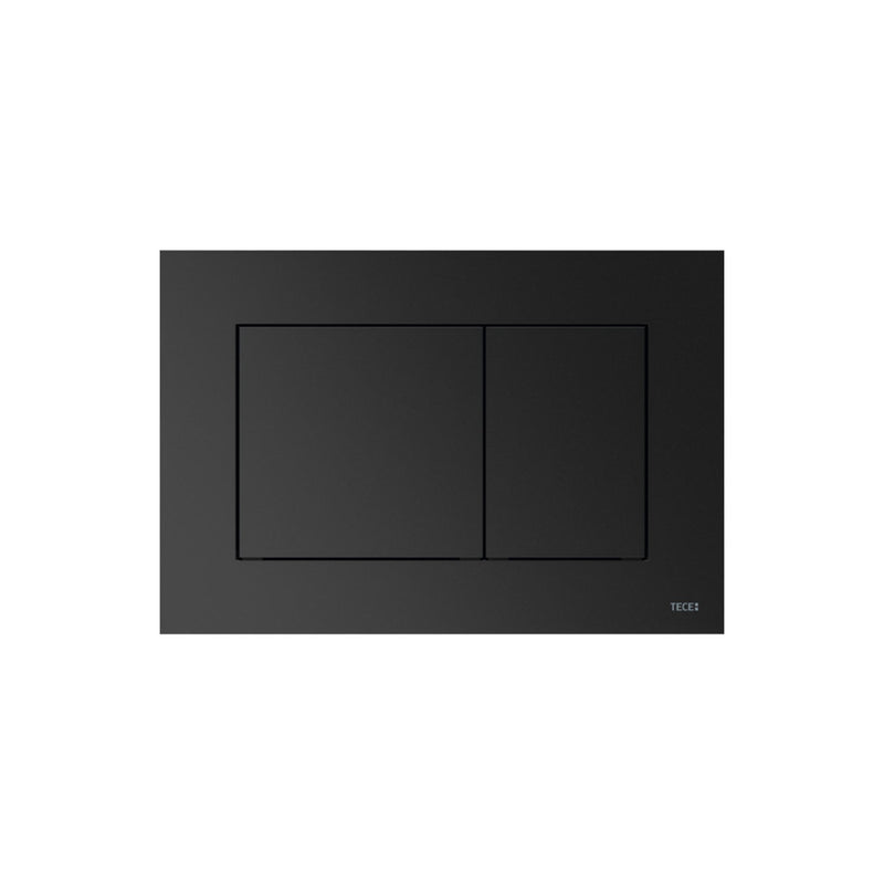 Renga Waku Wc-bedieningsplaat Voor Duospoeltechniek, Mat Zwart Grafiet Metallic