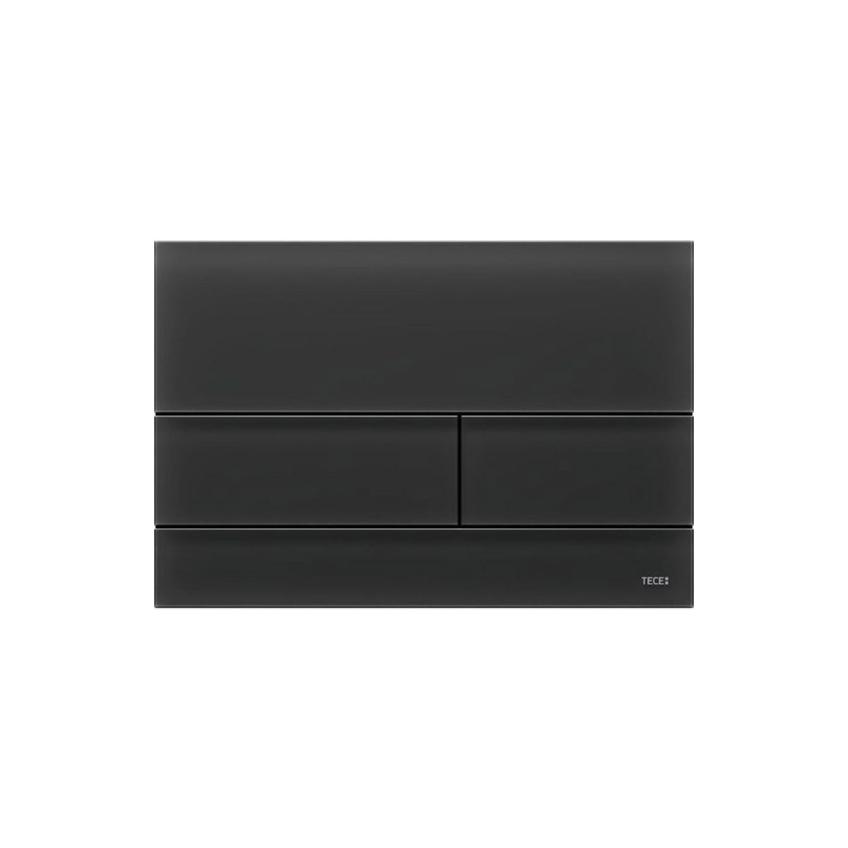 Tecesquare Ii Wc-bedieningsplaat Van Glas Voor Duospoeltechniek, Glas Gesatineerd Zwart