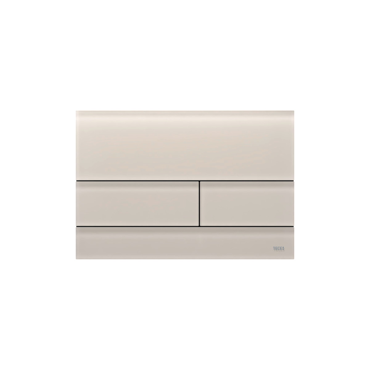 Tecesquare Ii Wc-bedieningsplaat Van Glas Voor Duospoeltechniek, Glas Zandbeige Gesatineerd