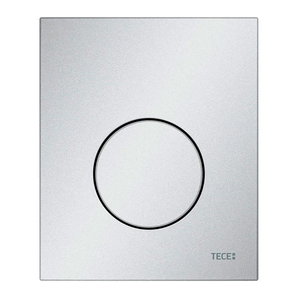 TECELOOP URINOIR-BEDIENINGSPLAAT VAN KUNSTSTOF INCL. CARTOUCHE - MAT CHROOM