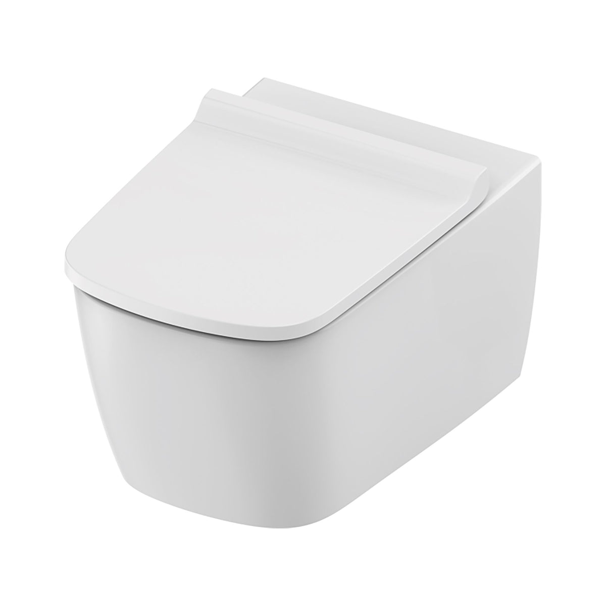 TECENEO HANGTOILET - MET SLIM DESIGN ZITTING - 54 CM - GLANZEND WITH