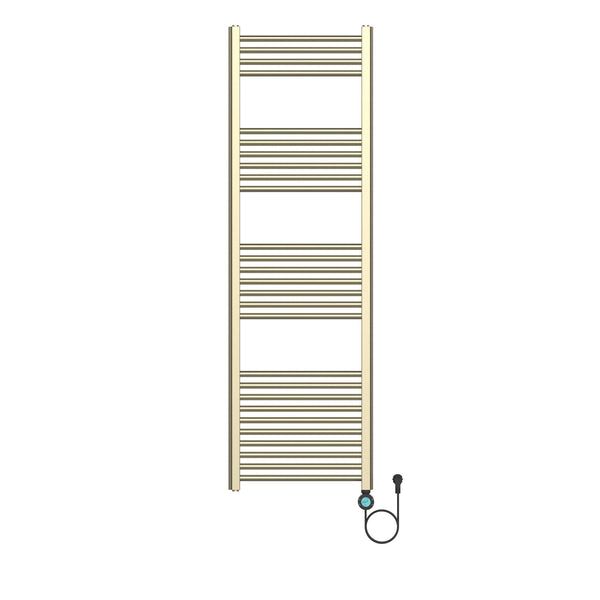 BELRAD ELEKTRISCHE HANDDOEKDROGER - MET DIGITALE, PROGRAMEERBARE THERMOSTAAT - SMART WIFI - AANSLUITING RECHTS - 900W - 1600X500 MM - GEBORSTELD GOUD