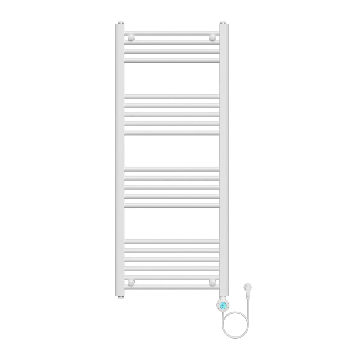 BELRAD ELEKTRISCHE HANDDOEKDROGER - MET DIGITALE, PROGRAMEERBARE THERMOSTAAT - SMART WIFI - AANSLUITING RECHTS - 700W - 1200X500 MM - GLANZEND WIT