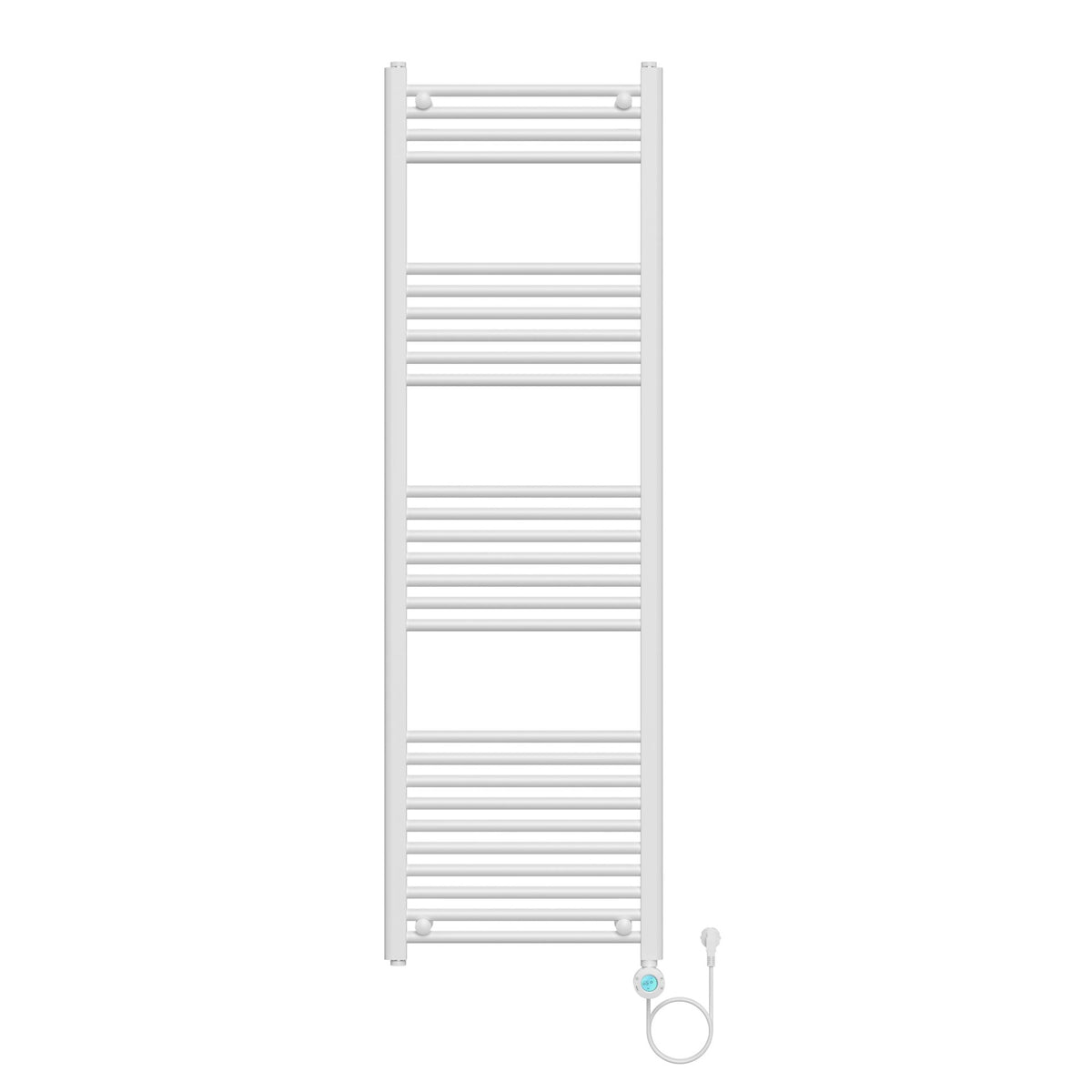 BELRAD ELEKTRISCHE HANDDOEKDROGER - MET DIGITALE, PROGRAMEERBARE THERMOSTAAT - SMART WIFI - AANSLUITING RECHTS - 900W - 1600X500 MM - GLANZEND WIT