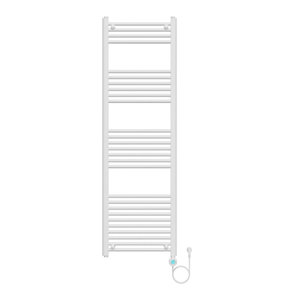 BELRAD ELEKTRISCHE HANDDOEKDROGER - MET DIGITALE, PROGRAMEERBARE THERMOSTAAT - SMART WIFI - AANSLUITING RECHTS - 900W - 1600X500 MM - GLANZEND WIT