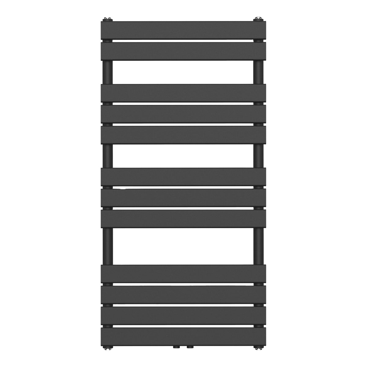 HANDDOEK RADIATOR MIDDEN AANSLUITING ZWART 1200X600-681W