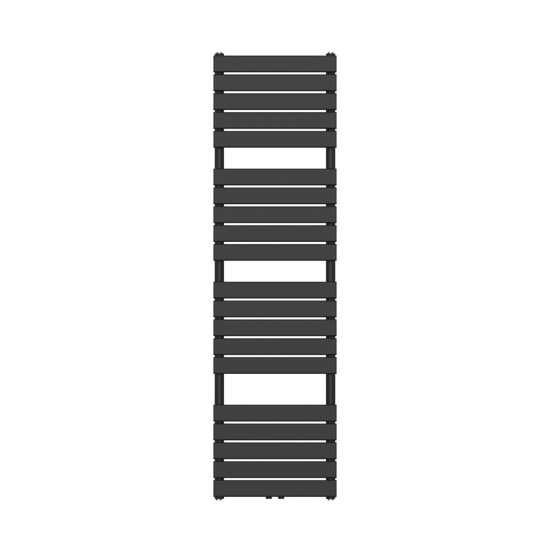 Hinata Solva Handdoek Radiator Midden Aansluiting Zwart 1800x500-936w