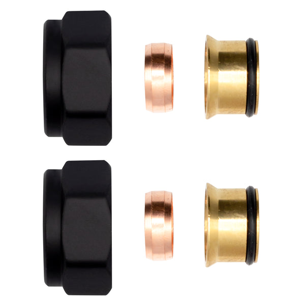 Klemkoppelingen Zwart Ekx15 2sts