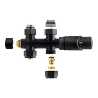 Vlakke Vertikale T20 2000x600 - Zwart Mat — productafbeelding 3