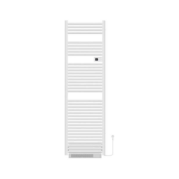 BELRAD ELEKTRISCHE HANDDOEKDROGER MET BLOWER - MET DIGITALE PROGRAMEERBARE THERMOSTAAT - AANSLUITING RECHTS - 2000W - 1840X540X133 MM - GLANZEND WIT
