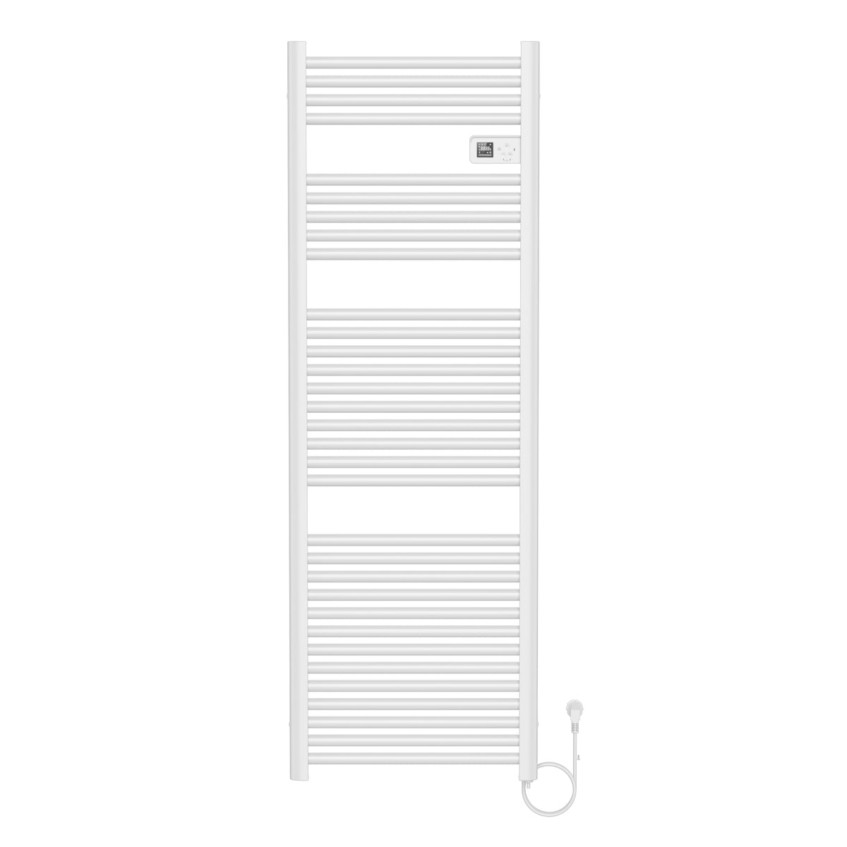 Belrad Elektrische Handdoekdroger - Met Digitale Programeerbare Thermostaat - Smart Wifi - 850w - 1600x540x133 Mm - Glanzend Wit