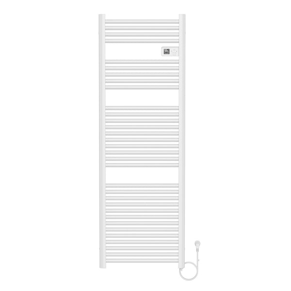 BELRAD ELEKTRISCHE HANDDOEKDROGER - MET DIGITALE PROGRAMEERBARE THERMOSTAAT - SMART WIFI - 850W - 1600X540X133 MM - GLANZEND WIT